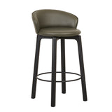 Sketch Glide Upholstered Barstool with Backrest