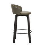 Sketch Glide Upholstered Barstool with Backrest