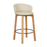 Sketch Glide Upholstered Barstool with Backrest