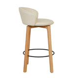Sketch Glide Upholstered Barstool with Backrest