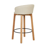 Sketch Glide Upholstered Barstool with Backrest