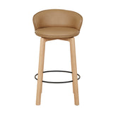 Sketch Glide Upholstered Barstool with Backrest