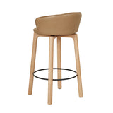 Sketch Glide Upholstered Barstool with Backrest