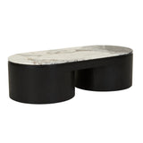 Pluto Oval Marble Coffee Table
