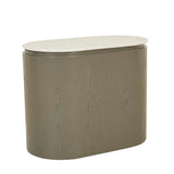 Pluto Oval Marble Side Table