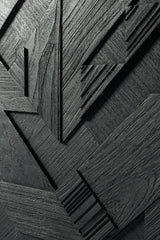 Teak Graphic Sideboard