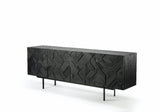 Teak Graphic Sideboard
