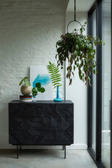 Teak Graphic Chest of Drawers