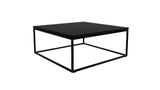 Oak Black Thin Coffee Table