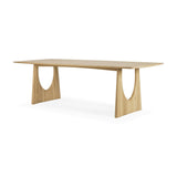Oak Geometric Dining Table