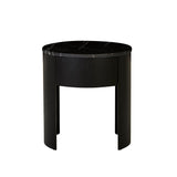 Oberon Crescent Marble Bedside