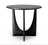 Oak Geometric Side Table