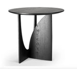 Oak Geometric Side Table