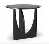 Oak Geometric Side Table