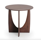 Oak Geometric Side Table