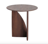 Oak Geometric Side Table