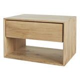 Oak Nordic 1 Drawer Bedside