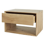 Oak Nordic 1 Drawer Bedside