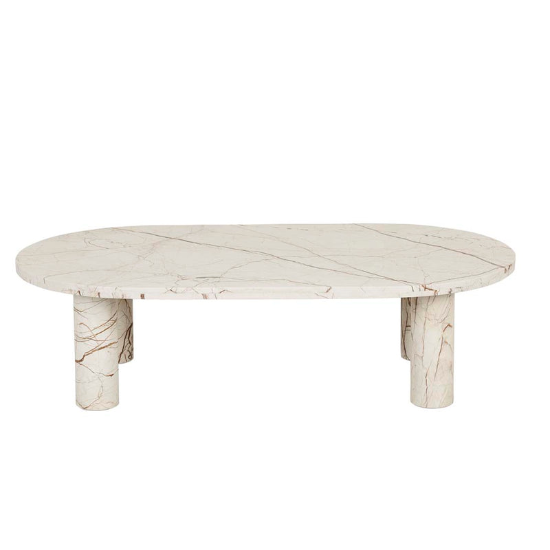 Amara Round Leg Oval Coffee Table