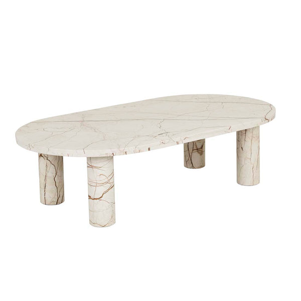 Amara Round Leg Oval Coffee Table