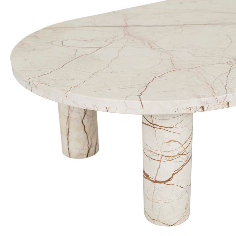 Amara Round Leg Oval Coffee Table