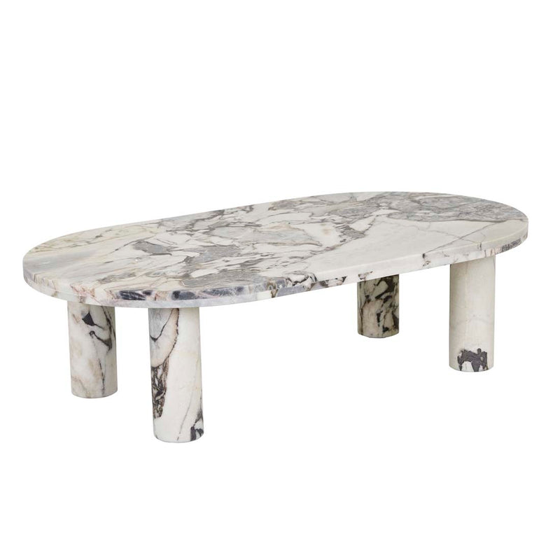 Amara Round Leg Oval Coffee Table