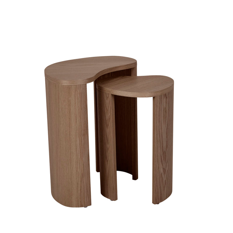 Oberon Curve Nest of 2 Side Tables