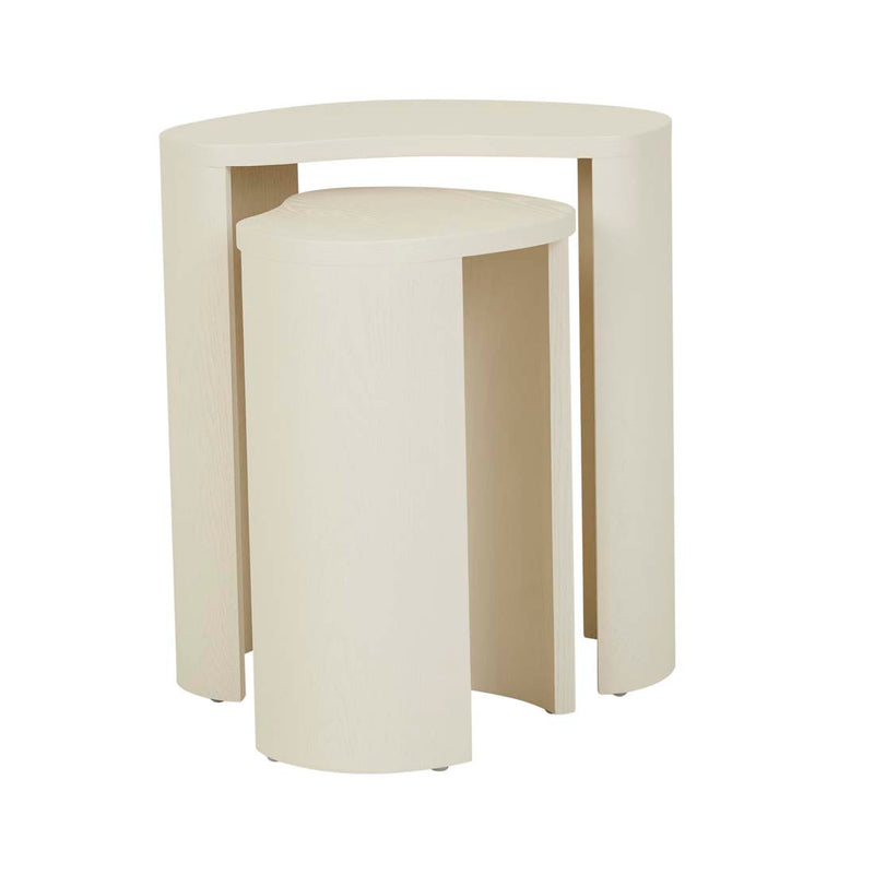 Oberon Curve Nest of 2 Side Tables