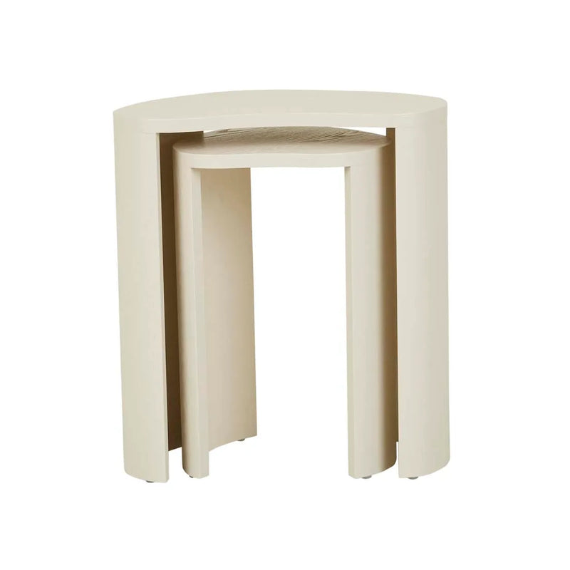 Oberon Curve Nest of 2 Side Tables
