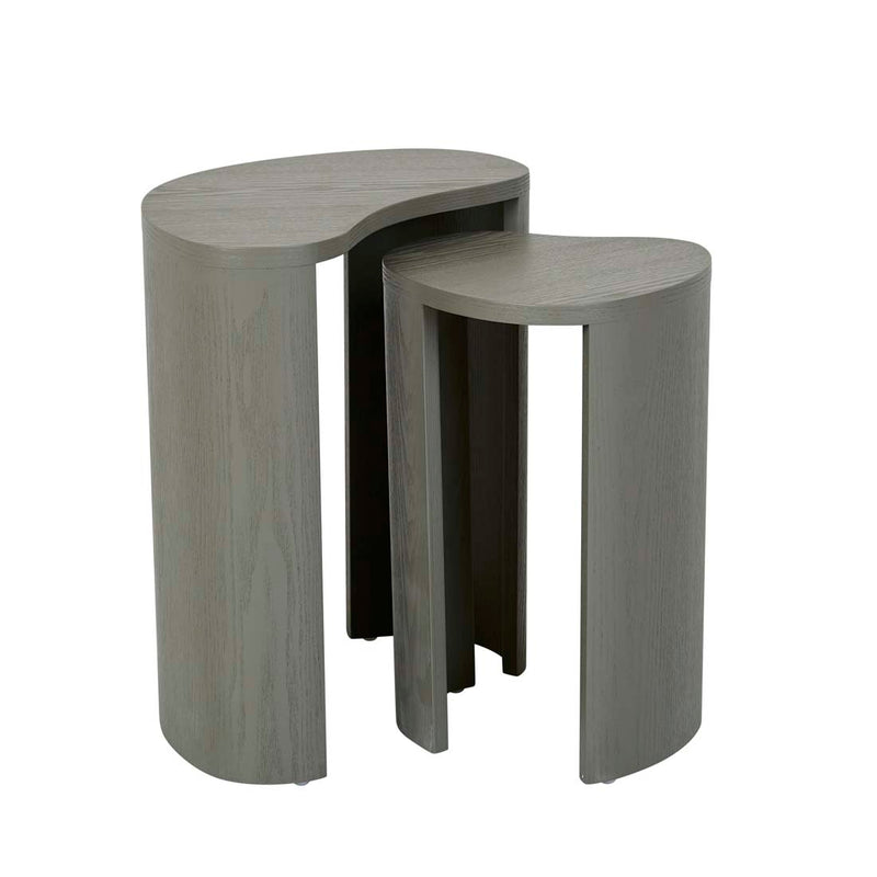 Oberon Curve Nest of 2 Side Tables