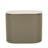 Pluto Oval Marble Side Table