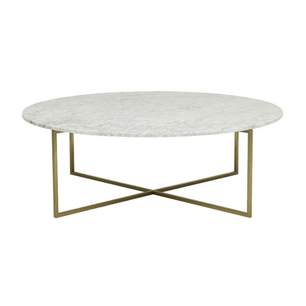 Elle Luxe Marble Round Coffee Table