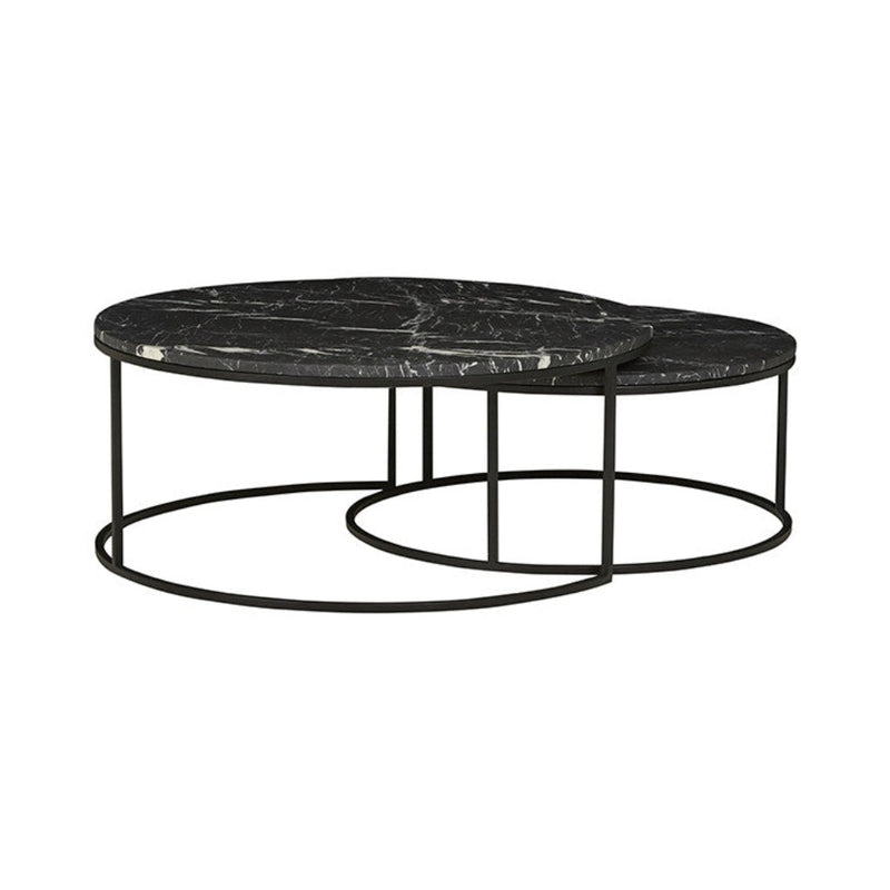 Elle Round Marble Nest Coffee Tables